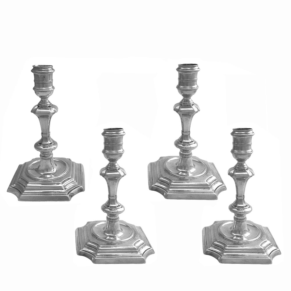 Set of 4 George II Candlesticks London 1742